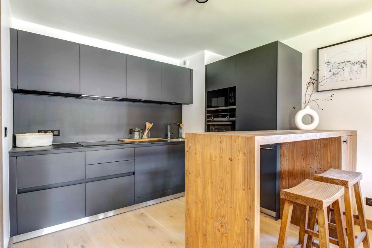 4-Room Apartment With Garden, Gym And Shared Spa Megève Extérieur photo