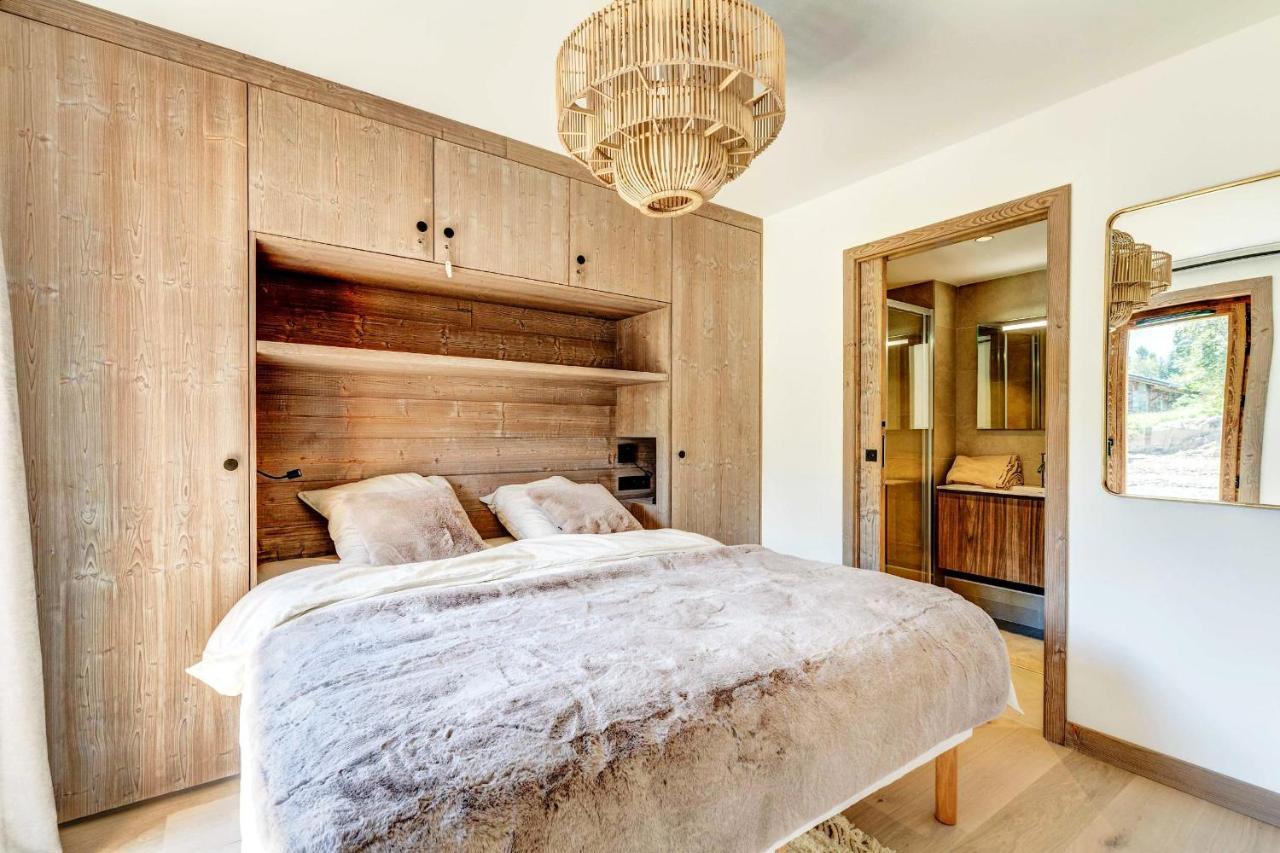 4-Room Apartment With Garden, Gym And Shared Spa Megève Extérieur photo