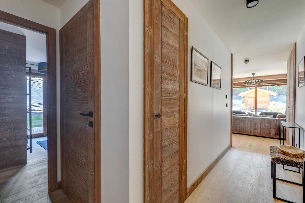 4-Room Apartment With Garden, Gym And Shared Spa Megève Extérieur photo