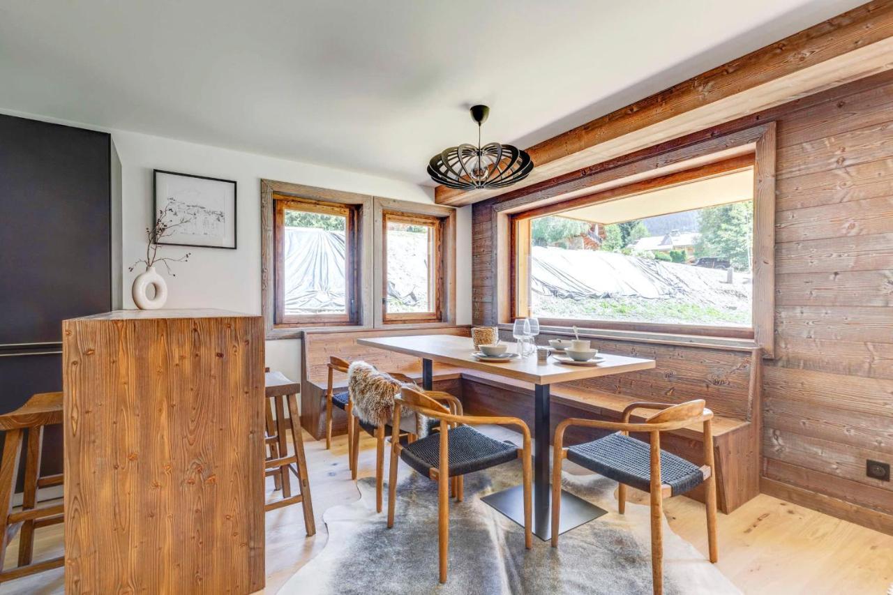 4-Room Apartment With Garden, Gym And Shared Spa Megève Extérieur photo