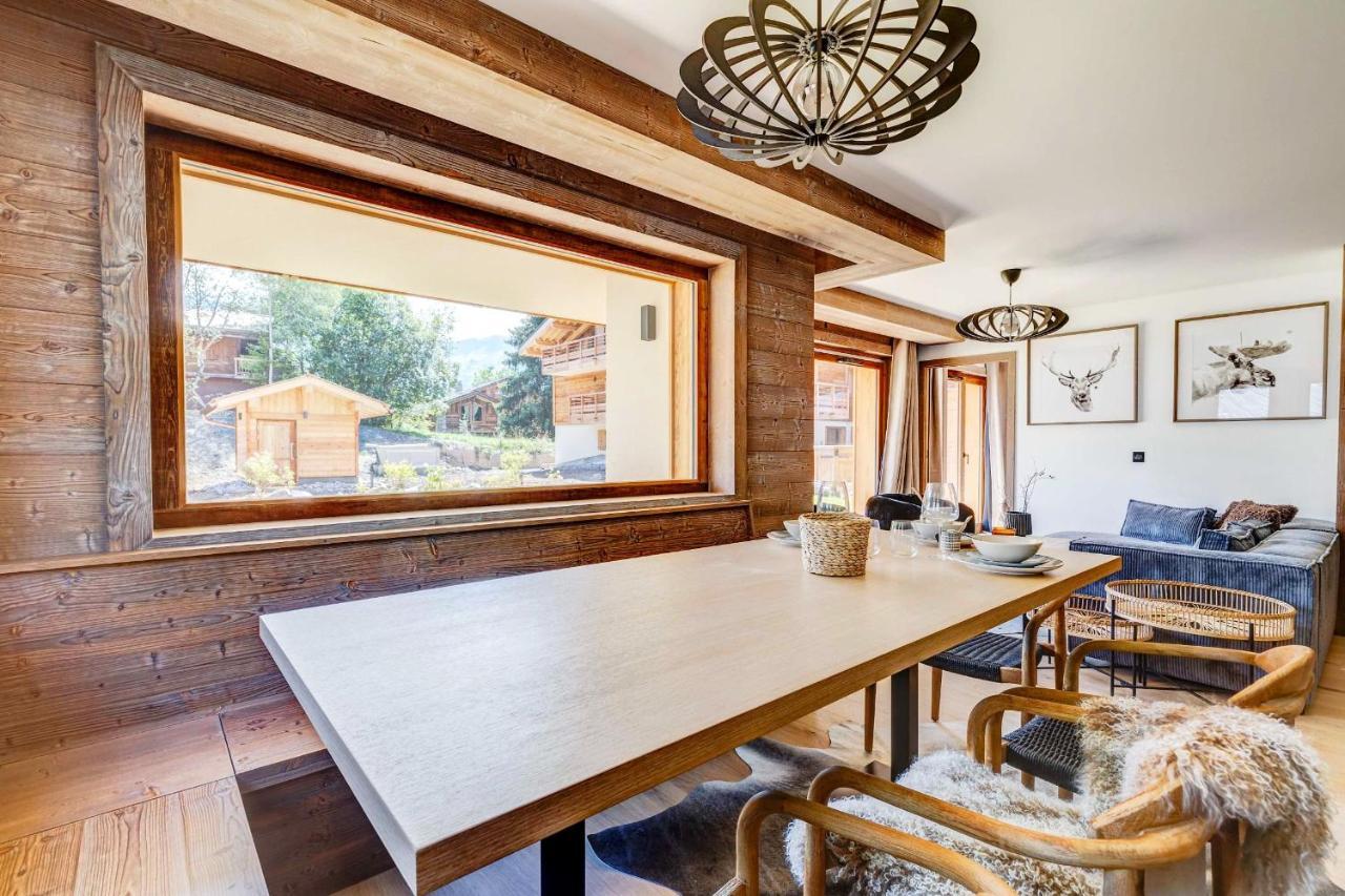 4-Room Apartment With Garden, Gym And Shared Spa Megève Extérieur photo