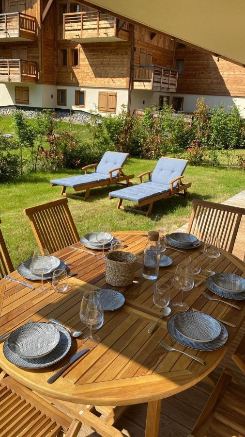 4-Room Apartment With Garden, Gym And Shared Spa Megève Extérieur photo