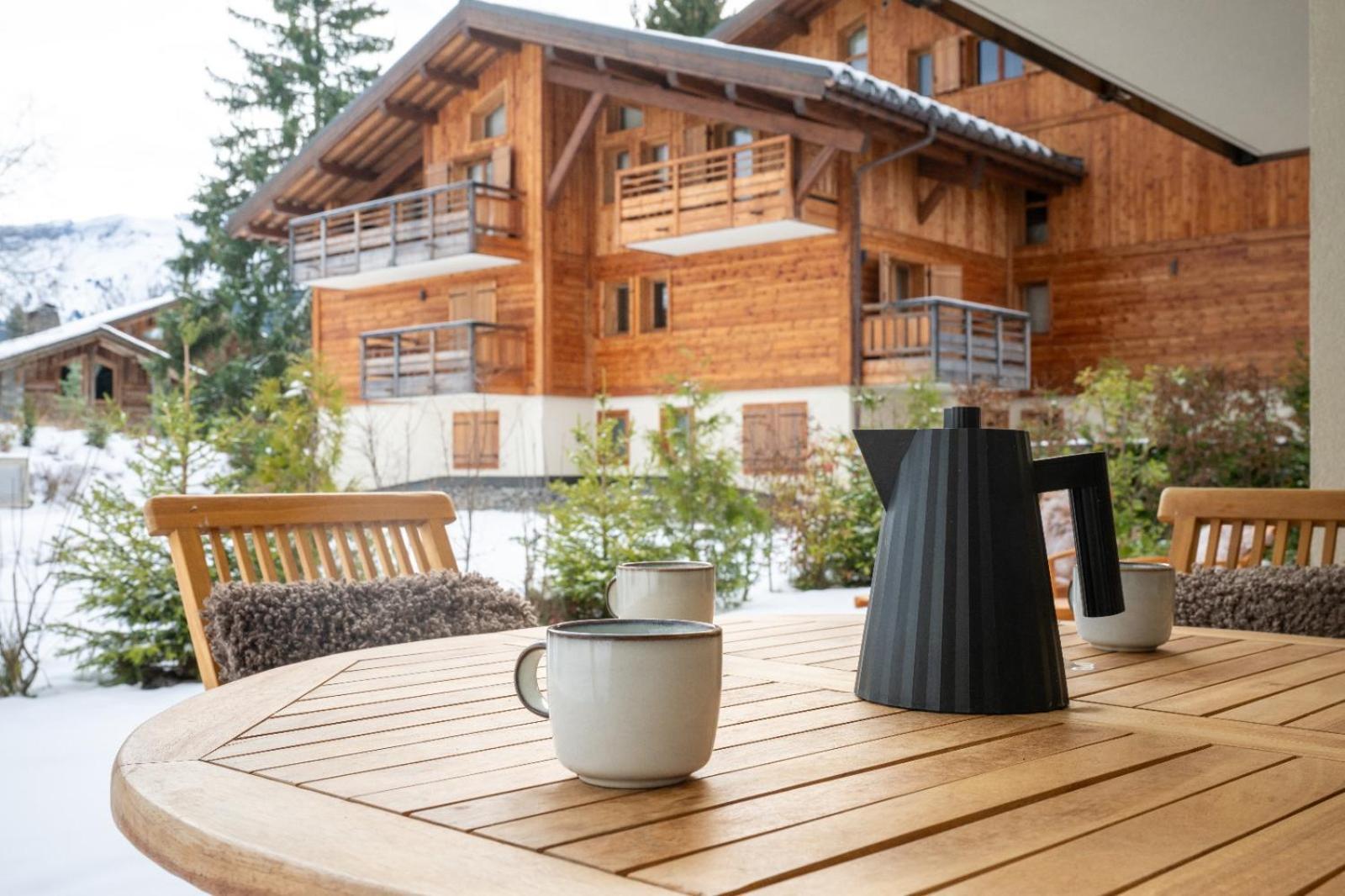 4-Room Apartment With Garden, Gym And Shared Spa Megève Extérieur photo
