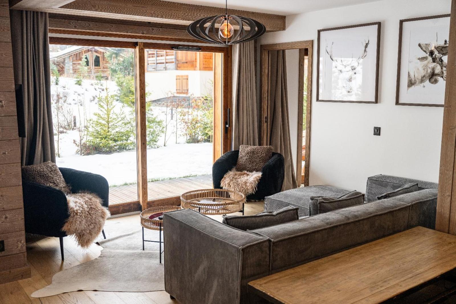 4-Room Apartment With Garden, Gym And Shared Spa Megève Extérieur photo