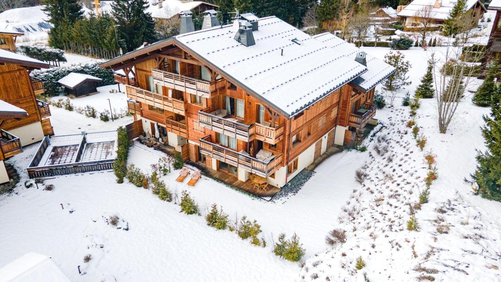 4-Room Apartment With Garden, Gym And Shared Spa Megève Extérieur photo